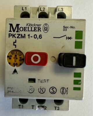 Klöckner Moeller Motorschutzschalter / 0,4...0,6A / PKZM 1-0,6 / Ser.-No. 03