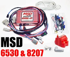 MSD 6530 Ignition Box MSD 6AL-2 Digital CD Programmable Rev Limiter W/ 8207 coil
