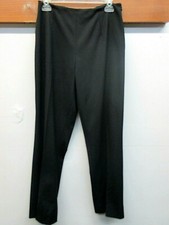 EUC Women's Ralph Lauren Black Label Side ZIpper Wool Blend Pants Sz 12 Black