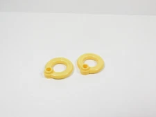 LEGO Lot of 2 Yellow Life Preservers Flotation Ring Minifig Accessory K6