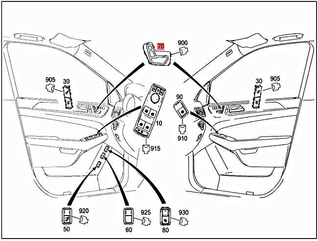 Genuine MERCEDES W242 C117 W166 W463 X166 Switch block 1669054000 