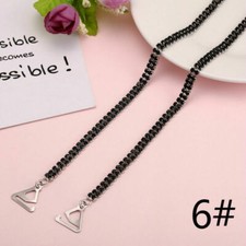 1 Paar Frauen Kristall Strass BH Tr&auml;ger Bling Schulter Abnehmbar Club Verschluss
