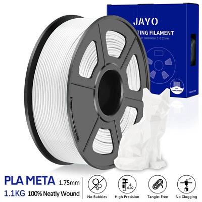 JAYO PLA Meta Blanc 1,75mm Filament pour imprimante 3D Consommables Bobine d'1KG
