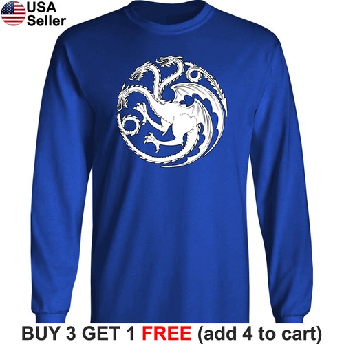 Juego de Tronos Targaryen Camiseta Larga Casa GoT Fuego y Sangre Madre Dragón - Imagen 23 de 26