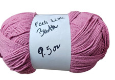 Feels Like Butta Lion Brand Yarn Dusty Pink 140  9.5 oz Skein Soft Polyester