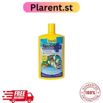 Tetra AquaSafe Plus Water Conditioner & Dechlorinator, 33.8 oz