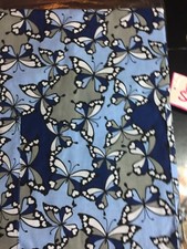 Scrub Top SIZE SMALL BUTTERFLY BLUES NWT Nurse Work Medical VET UNIFORM DENTAL S