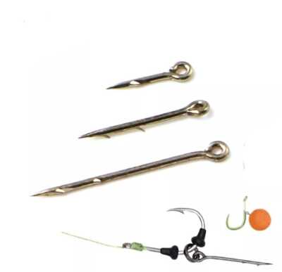 Metall Köder Spike Boilies Pin Karpfen Angeln Haar Rigs Zubehör Montage 10 Stk