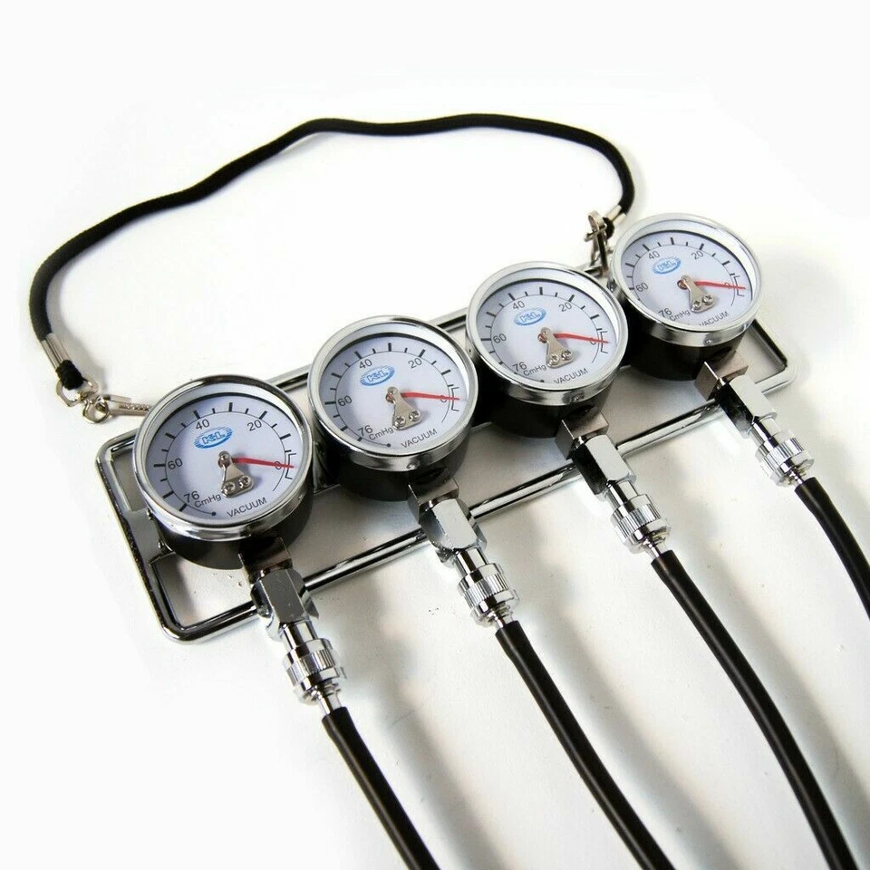 K&L Deluxe Carburador Sincronizador de Carburador Aspirador Calibre de 2 pulgadas Herramienta Sincronización 4 35-3019 Foto 3 de 4