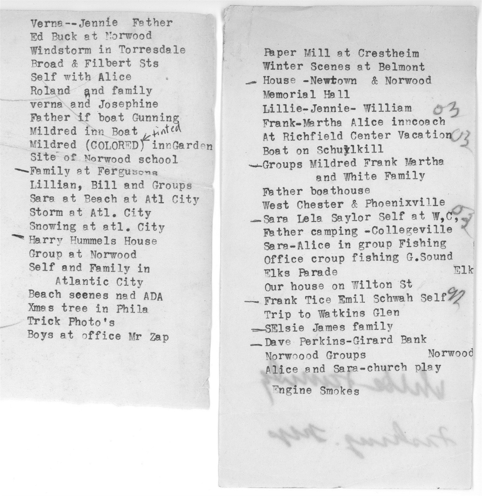 1914 Foto NJ New Jersey Atlantic City Maryland Ave Fila di Case Case Case