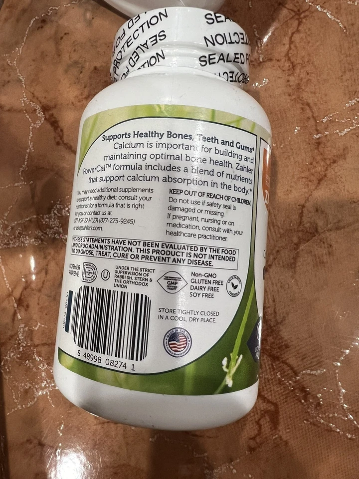 PowerCal, Fórmula Integral de Calcio, 1000 mg, 180 Comprimidos (250 mg por Foto 3 de 4