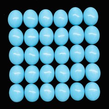 30 Pcs Natural Constituted Turquoise 11x9mm Oval Cabochon Loose Gemstones Lot