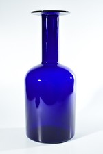 Holmegaard Kastrup Denmark height 36 cm Gul vase ° Gul vase ° design Otto Brauer