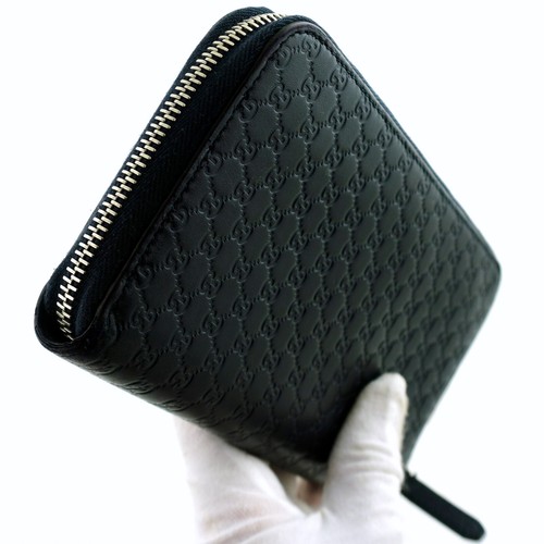 Authentische GUCCI Guccissima GG geprägtes Leder Reißverschluss Clutch Geldbörse Italien - Bild 4 von 11