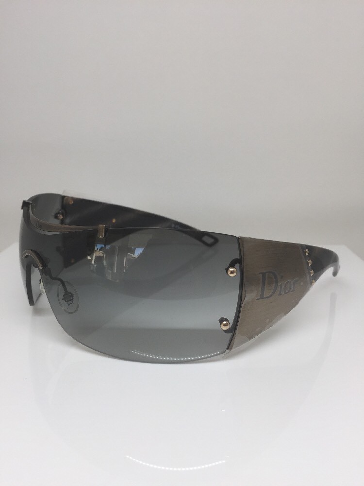 New Dior Diorito 2 Sunglasses Shield Wraparound C. Antique Bronze