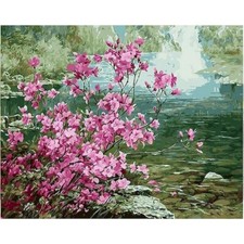 Paint By Numbers Adults kids Beautiful Flower DIY Painting Kit 40x50CM Canvas
