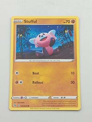 Pokémon TCG Einzelkarte Stufful bespielt