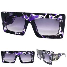 OVERSIZED Exaggerated Classic Vintage Retro Style SUNGLASSES Large Thick Frame