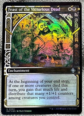 MTG Feast Of The Victorious Dead 0080 Foil Showcase MOM The Aftermath MTG  Card | eBay