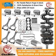 For Toyota 2AZ-FE 2.4L Engine Overhaul Rebuild Kit w/ Crankshaft + Rods Gaskets