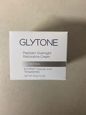 Glytone Age-Defying Peptide+ Overnight Restorative Cream New In Box 1.7 oz