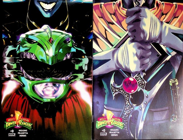 Mighty Morphin Power Rangers #25 2nd Print Variant Shattered Grid Boom NM//M