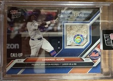Luisangel Acuna Mets Prospect 2024 Topps NOW #711C Game-Used Base Relic Blue /49