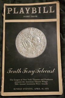 PLAYBILL Tenth Tony Telecast 30th Annual Antoinette Perry Awards April 18 1976