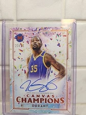 2024 Topps Motif Canvas Champions Autographs Card Kevin Durant /25 CCA-MC Auto!