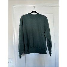 Women's Abercrombie  Fitch Dark Green Mock Neck Sweatshirt