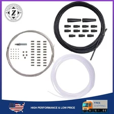 5 metres Motorcycle DIY Throttle Cable Kit Neoprene Boots Nipples Ferrules