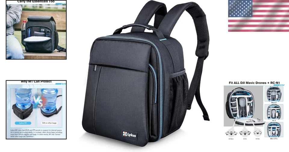 Funda mochila de viaje M1 para DJI Mavic Air 3S Foto 2 de 4