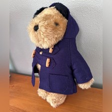 Vintage Paddington Bear 1981 Eden Toys Inc Felt Jacket 12.5