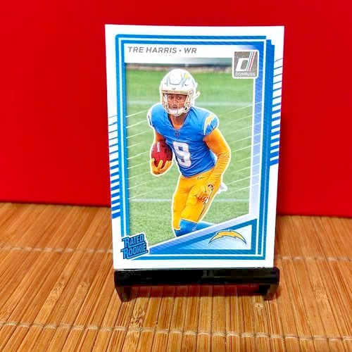 2025 Donruss Football Tre Harris (RC) No. 329 Rated Rookie Chargers WR