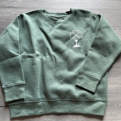 Kids Buff No Outfitters Clover Sweatshirt, Small, Green