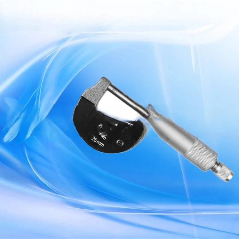 Außen Mikrometer 0-25mm/0,01mm Messlehre Messschieber Messwerkzeuge mit Box - Bild 4 von 4