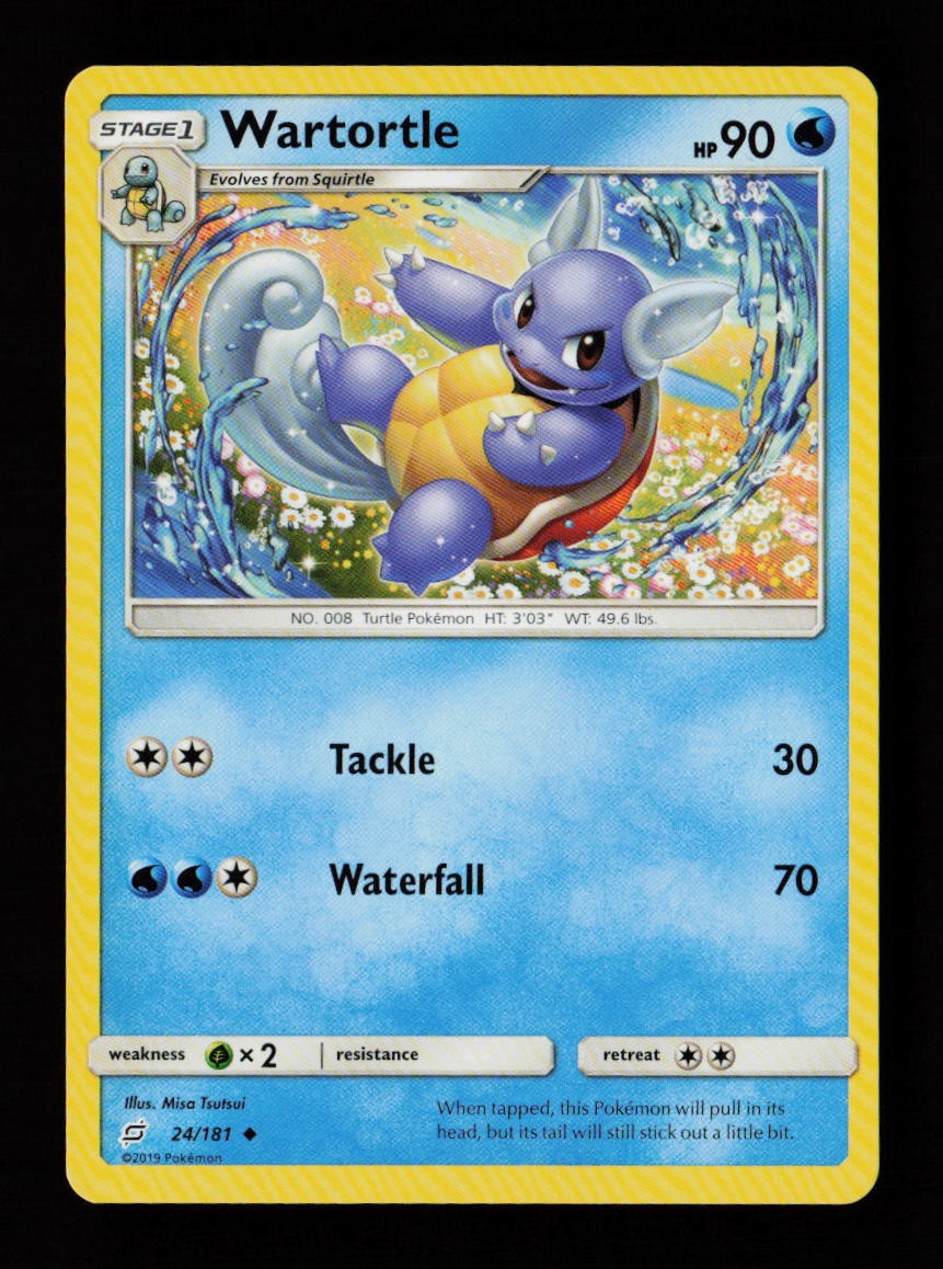 Wartortle 24/181 Uncommon Team Up Pokemon Cards