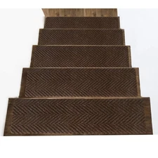 Indoor and Outdoor Carpet Stair Treads - 32" x 8" Non-Slip Stair Treads Carpe...