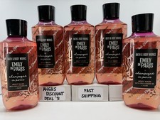 Bath Body Works 5PCS EMILY IN PARIS BODY WASH Pro Vitamin B5 Aloe, 10oz, NE