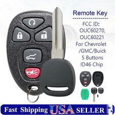 For 2009 2010 2011 2012 2013 2014 2015 2016 2017 GMC Acadia Remote Fob + Key
