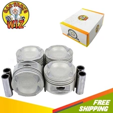 Engine Piston Set Fits 87-93 Mazda B2200 2.2L 8V SOHC