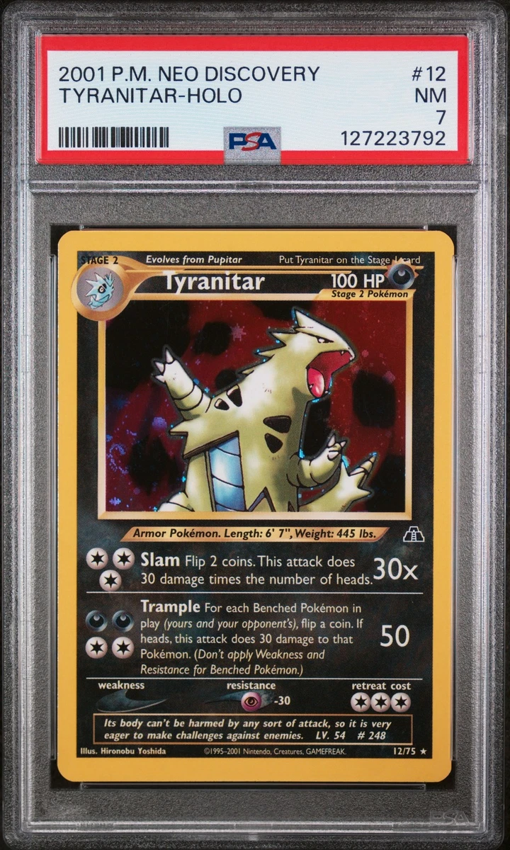 Tyranitar Holo Pokémon TCG Individual Collectible Card Game Cards