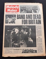 MELODY MAKER APR 10 1971 THE BAND GRATEFUL DEAD DAVID CROSBY JAMES TAYLOR KINKS