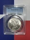 1884-O Morgan Silver Dollar PCGS MS63 $1 New Orleans Mint