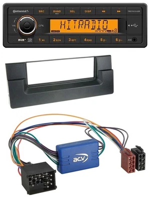 Continental 1DIN DAB MP3 AUX USB Autoradio für BMW 5er E39 X5 E53 Aktivsystem Ru - Bild 1 von 4