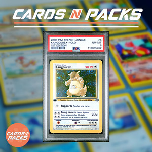Carte Pokemon Kangourex 5/64 HOLO Set Jungle Edition 1 PSA 8 NM-MINT
