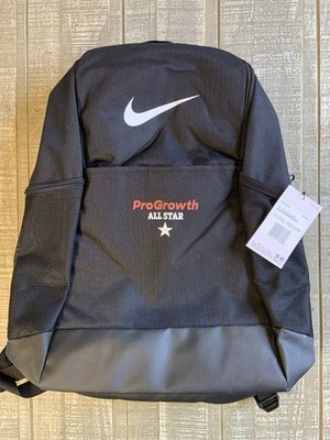 Nike Brasilia 9.5 Backpack 24L School Work Gym Black Bag White Logo Swoosh NWT
