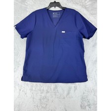 FIGS Technical Collection Navy Blue V-Neck Scrub Top XL PO 1668