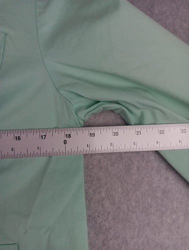 Chico's Damen Gr. 1 Mintgrün Langarm Full Zip Jacke Mantel - Bild 3 von 6