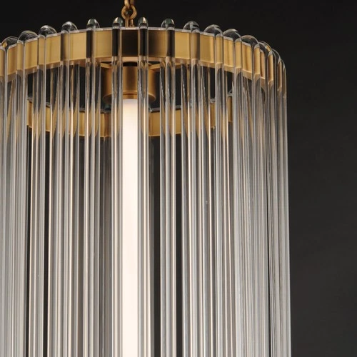 Maxim 38426CL Jolie 14"W LED Pendant - Nickel - Picture 7 of 9